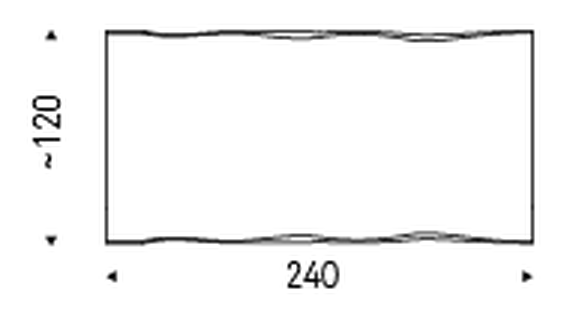 Eliot Wood Dining Table by Cattelan Italia, size drawing 3