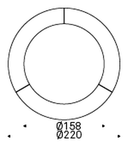 Skorpio Ker-Wood Round Dining Table by Cattelan Italia, size drawing 8