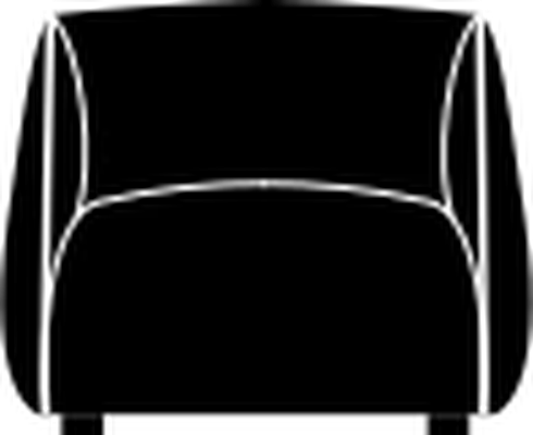 Kodi Armchair by Bontempi, size drawing