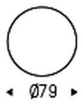 Saturno Keramik Bistrot Table by Cattelan Italia, size drawing 2