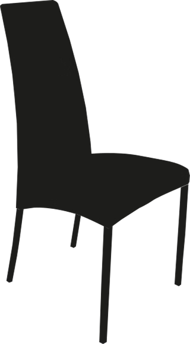 Aida Chair by Bontempi, size drawing