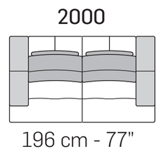 Egeo Sofa by Nicoline, size drawing 4