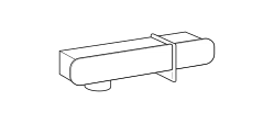 Petra Sideboard by Ditre Italia, size drawing: Low sideboard with wooden insert