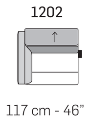 Claire Sofa by Nicoline, size drawing 6