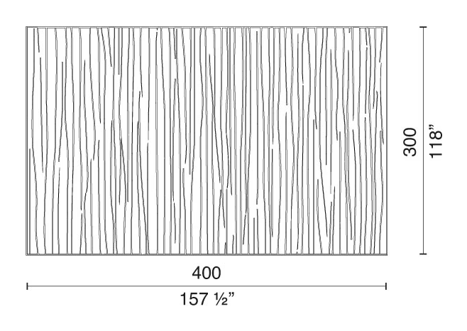 A-Punti Rug Collection by Cappellini, size drawing: CFC1L