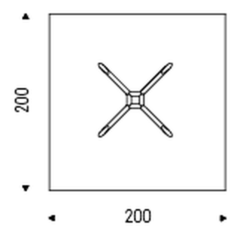 Planer Dining Table by Cattelan Italia, size drawing 3