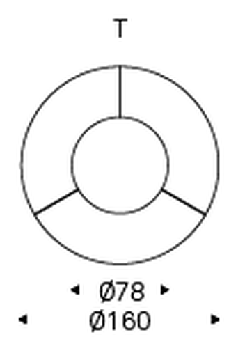 Botero Ker-Wood Round Dining Table by Cattelan Italia, size drawing 5