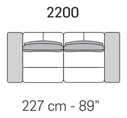 Pacific Square Sofa by Nicoline, size drawing 3