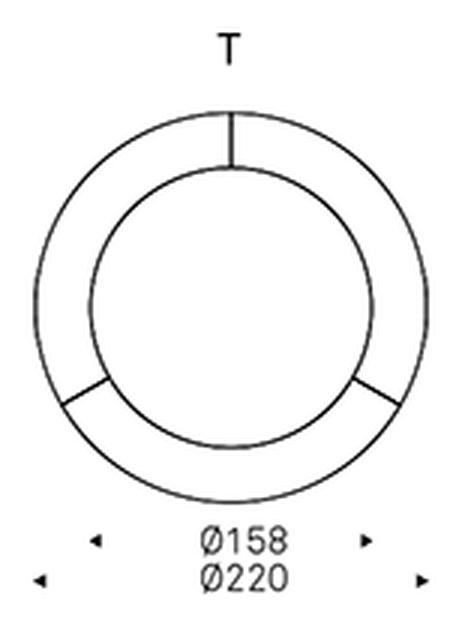 Planer Ker-Wood Round Dining Table by Cattelan Italia, size drawing 7