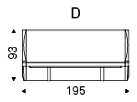 Dylan Double Bed by Cattelan Italia, size drawing 6