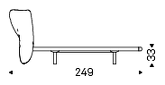 Marlon Bed by Cattelan Italia, size drawing 8