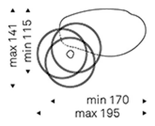 Arena Long Coffee Table by Cattelan Italia, size drawing 4