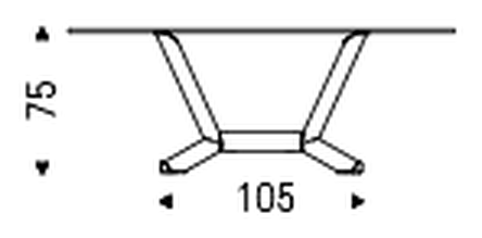 Planer Dining Table by Cattelan Italia, size drawing 8