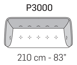 Charme Sofa by Nicoline, size drawing 7