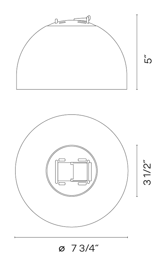 Plusminus Lighting System by Vibia, size drawing: Model 6220