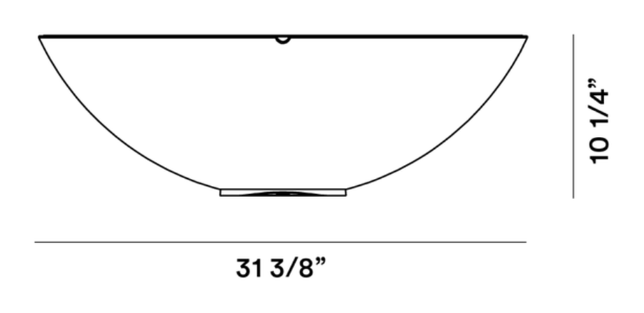 Solar Outdoor Floor Lamp by Foscarini, size drawing