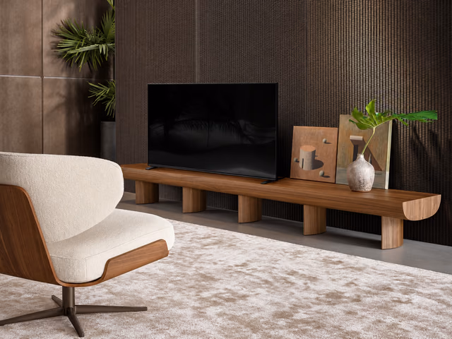 Sculptural TV Stand by Bonaldo