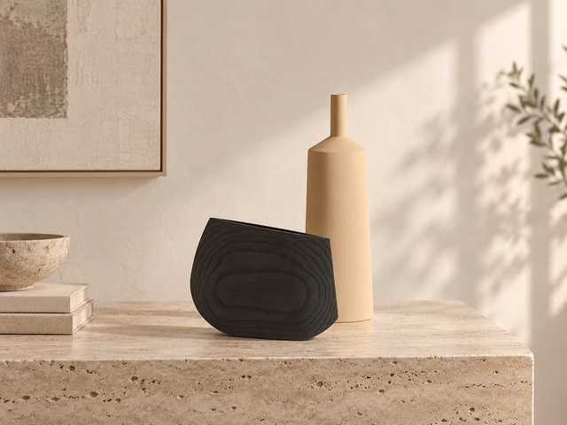 Monolite Wood Vessel Ash by Kose
