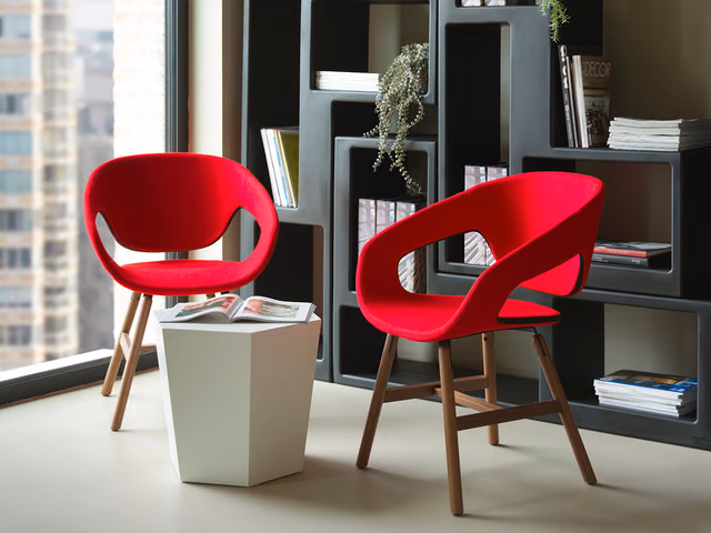 Vad Wood Upholstered Chair by Casamania
