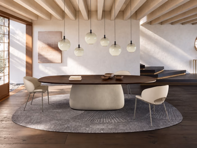 Botero Wood Dining Table by Cattelan Italia