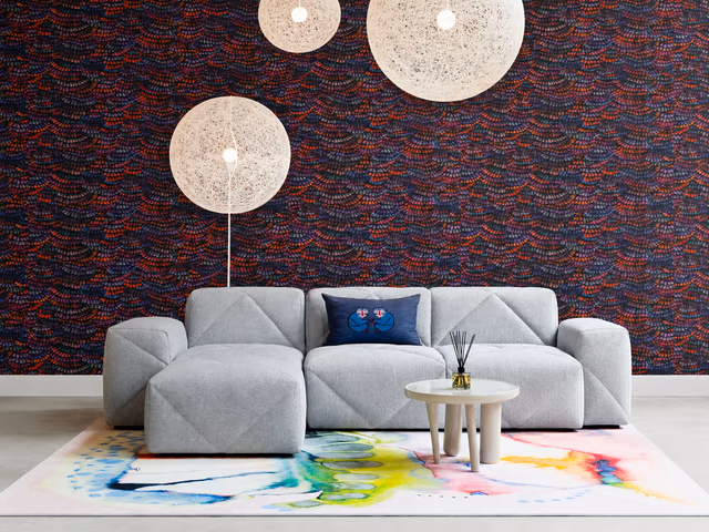 Dandelion Cranes Wallcovering by Moooi