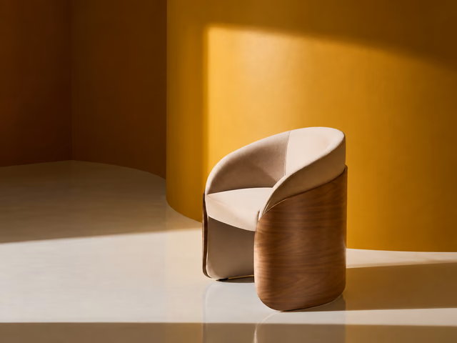 Fleur Wood Back Dining Chair by Caracole