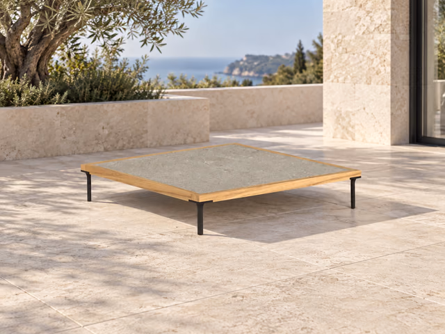 CleoSoft//Wood 100 × 100 Coffee Table by Talenti