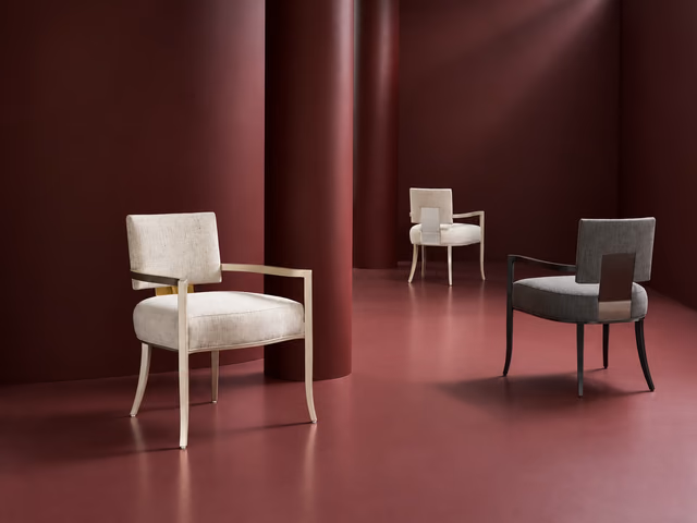 Reserved Seating Arm Dining Chair by Caracole