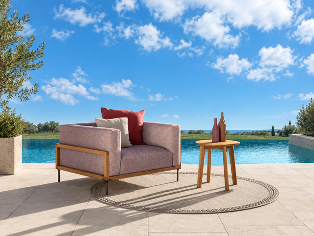 CleoSoft//Wood Living Armchair by Talenti