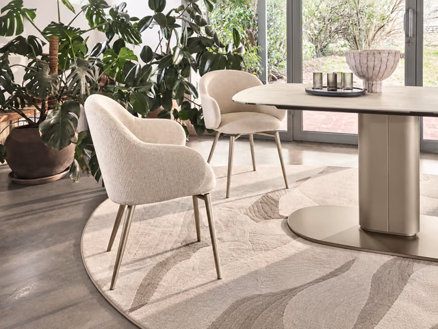 Holly Fab Chair with Arms CS2269-180 by Calligaris