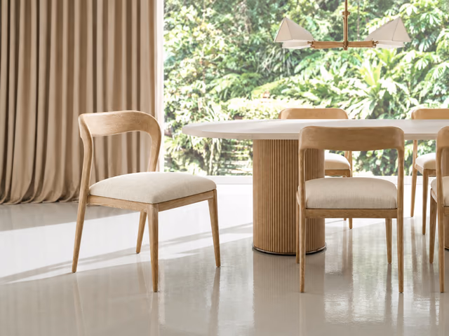 Rhythm Side Chair Ivory by Caracole