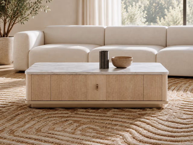 Rhythm Rectangle Cocktail Table by Caracole