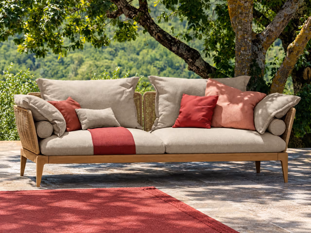 Cruise//Teak 3 Seater Sofa by Talenti