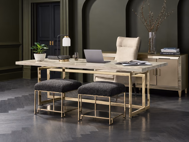 Thoroughly Modern Ottoman by Caracole