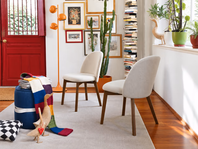 Tuka Chair, Wooden Legs by Connubia
