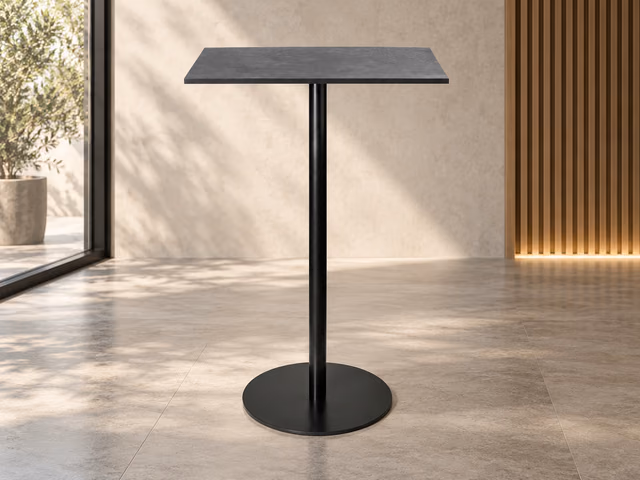 Mater Bar Table — Coffee Waste Black, H 106,6 cm, 60 × 70 cm by Mater