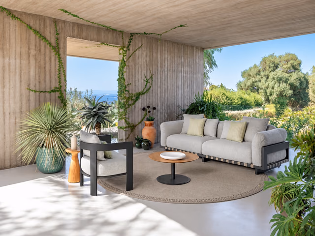 Argo//Alu 3 Seater Sofa by Talenti