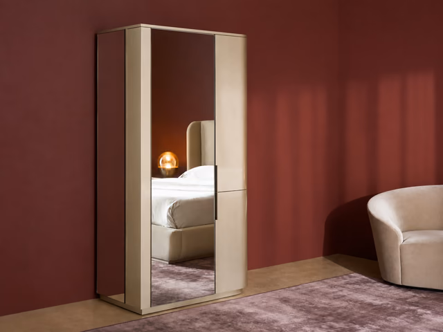 Oblique Armoire Wardrobe by Caracole