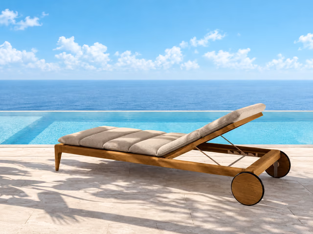 Cruise//Teak Sunbed by Talenti