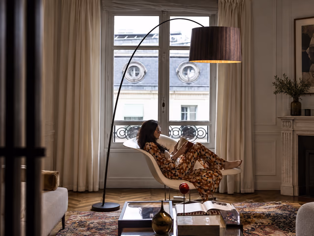 Twiggy Elle Wood Floor Lamp by Foscarini
