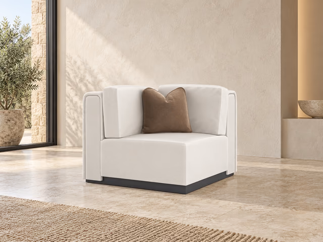 La Moda Corner Chair by Caracole