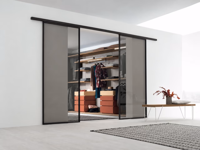 Open System Closet Doors by Tomasella