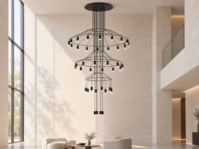 Wireflow Chandelier by Vibia