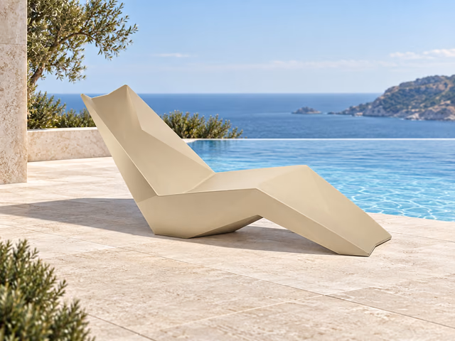 Faz Sunbed 187 × 80 × 82 cm by Vondom