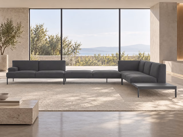 Add Soft L_shape Corner Sofa by LaPalma