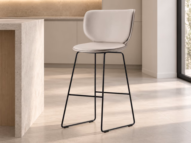 Hana Bar Stool Upholstered by Moooi
