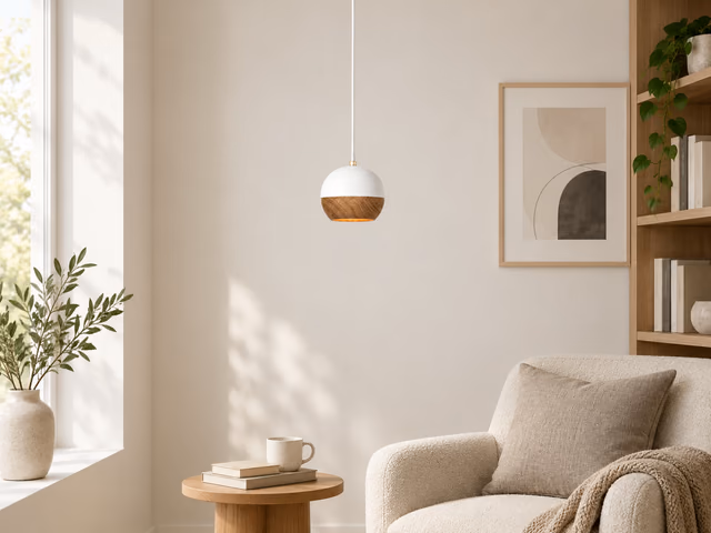 Ray Pendant Lamp — White, S by Mater