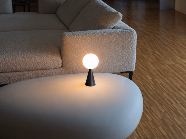 Bilia Mini Portable Table Lamp by Fontana Arte