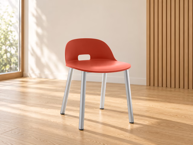Alfi Aluminum Low Back Chair by Emeco