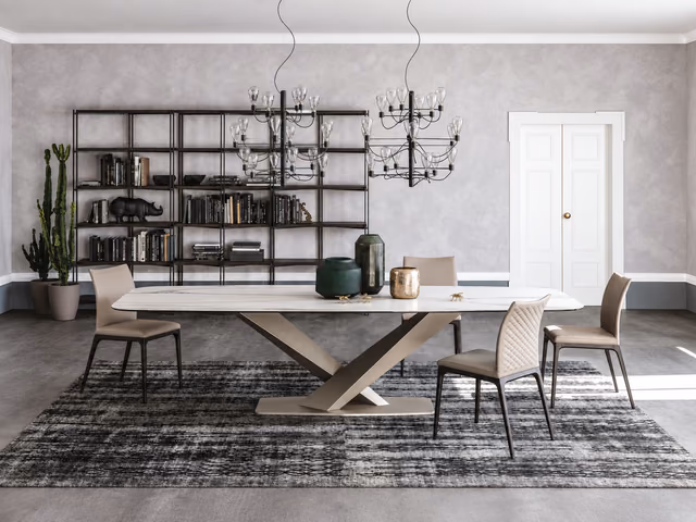Stratos Keramik Dining Table by Cattelan Italia